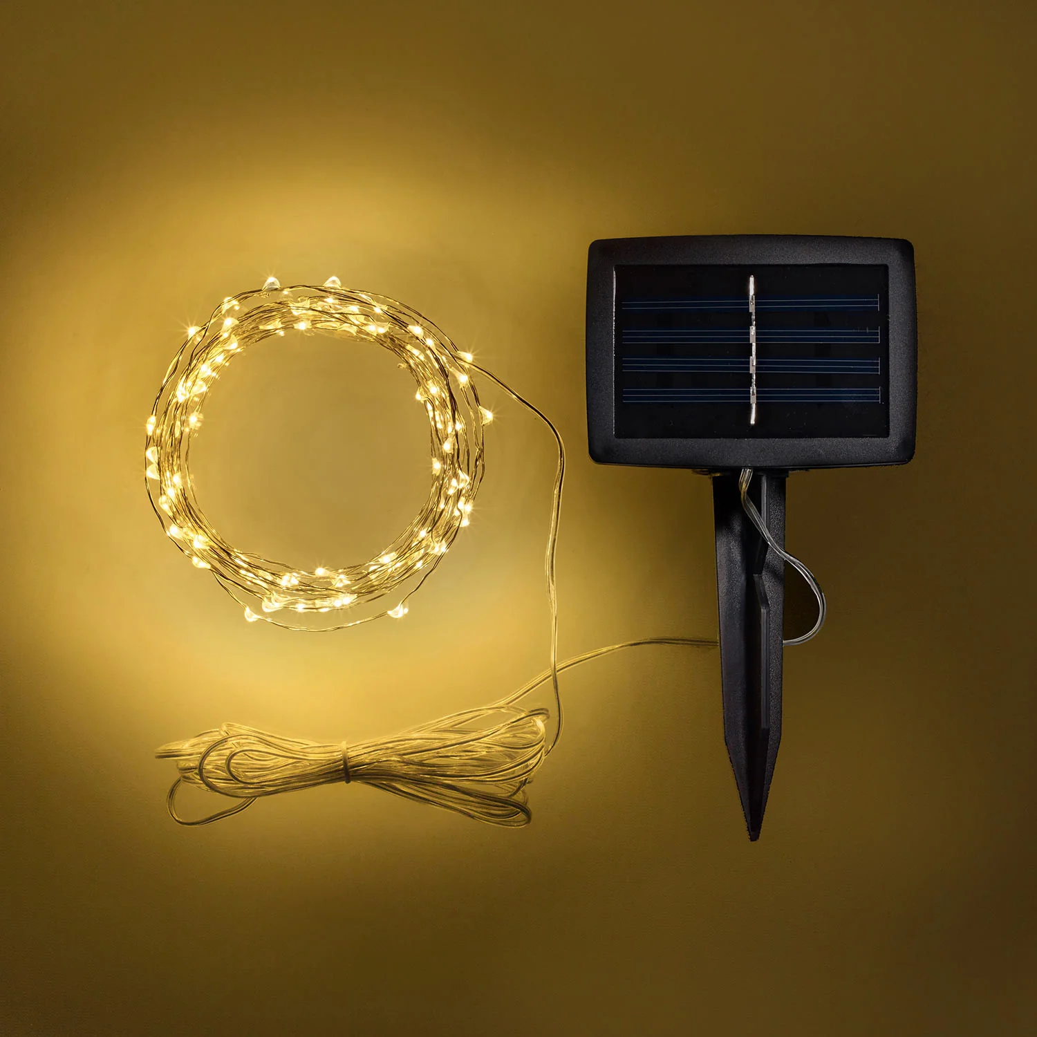 100er LED Micro Solar Lichterkette warmweiß günstig online kaufen