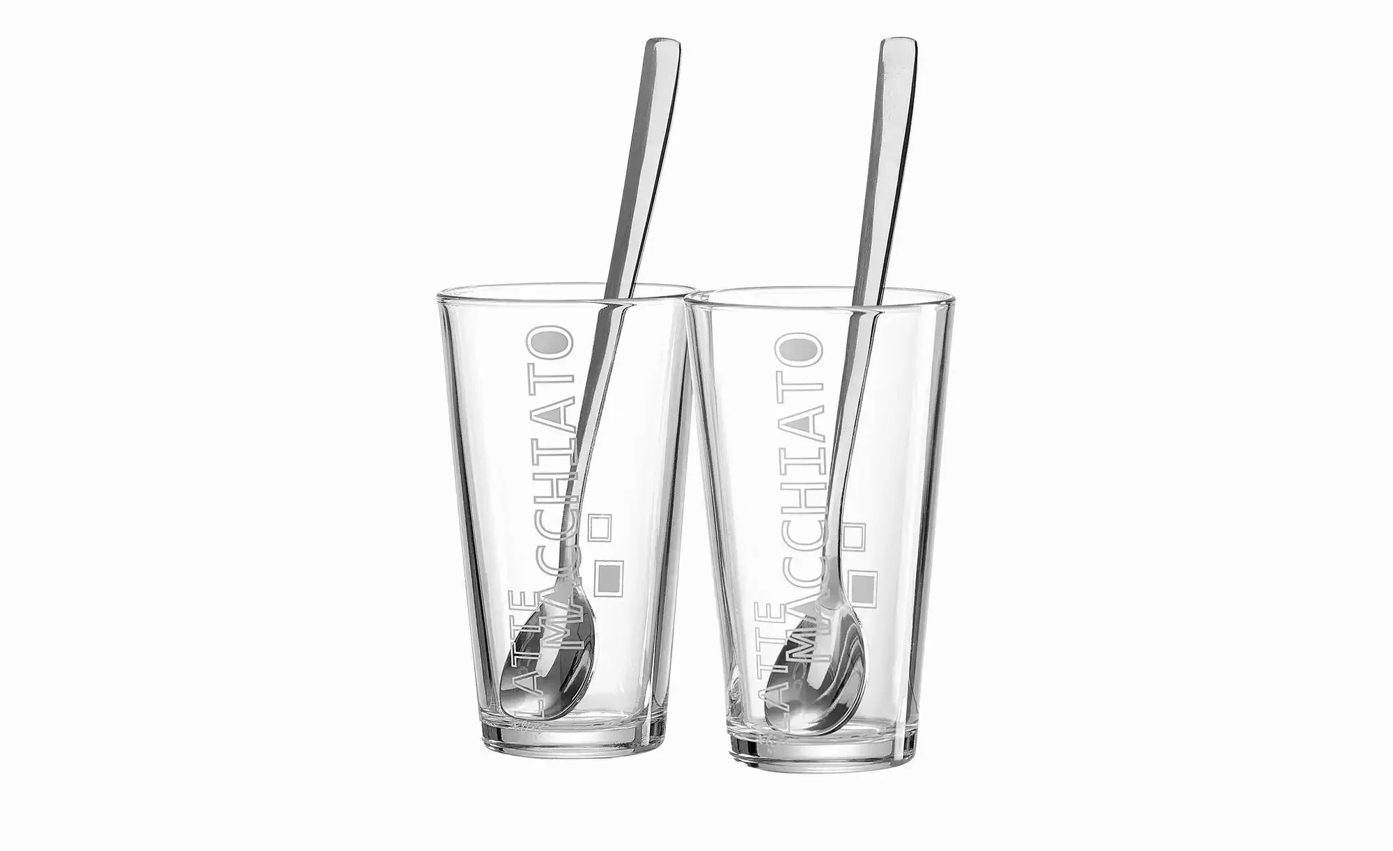 Ritzenhoff & Breker Latte Macchiato Glas-Set inkl. Löffel Lena klar günstig online kaufen