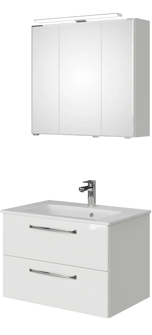 Saphir Badmöbel-Set »Trentino 2-tlg Mineralmarmor-Waschtisch,Spiegelschrank günstig online kaufen