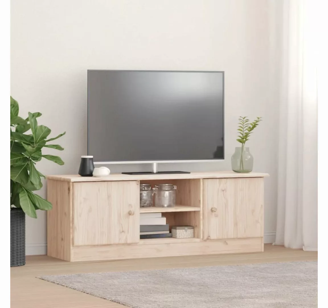 vidaXL TV-Schrank TV-Schrank ALTA 112x35x41 cm Massivholz Kiefer TV-Lowboar günstig online kaufen