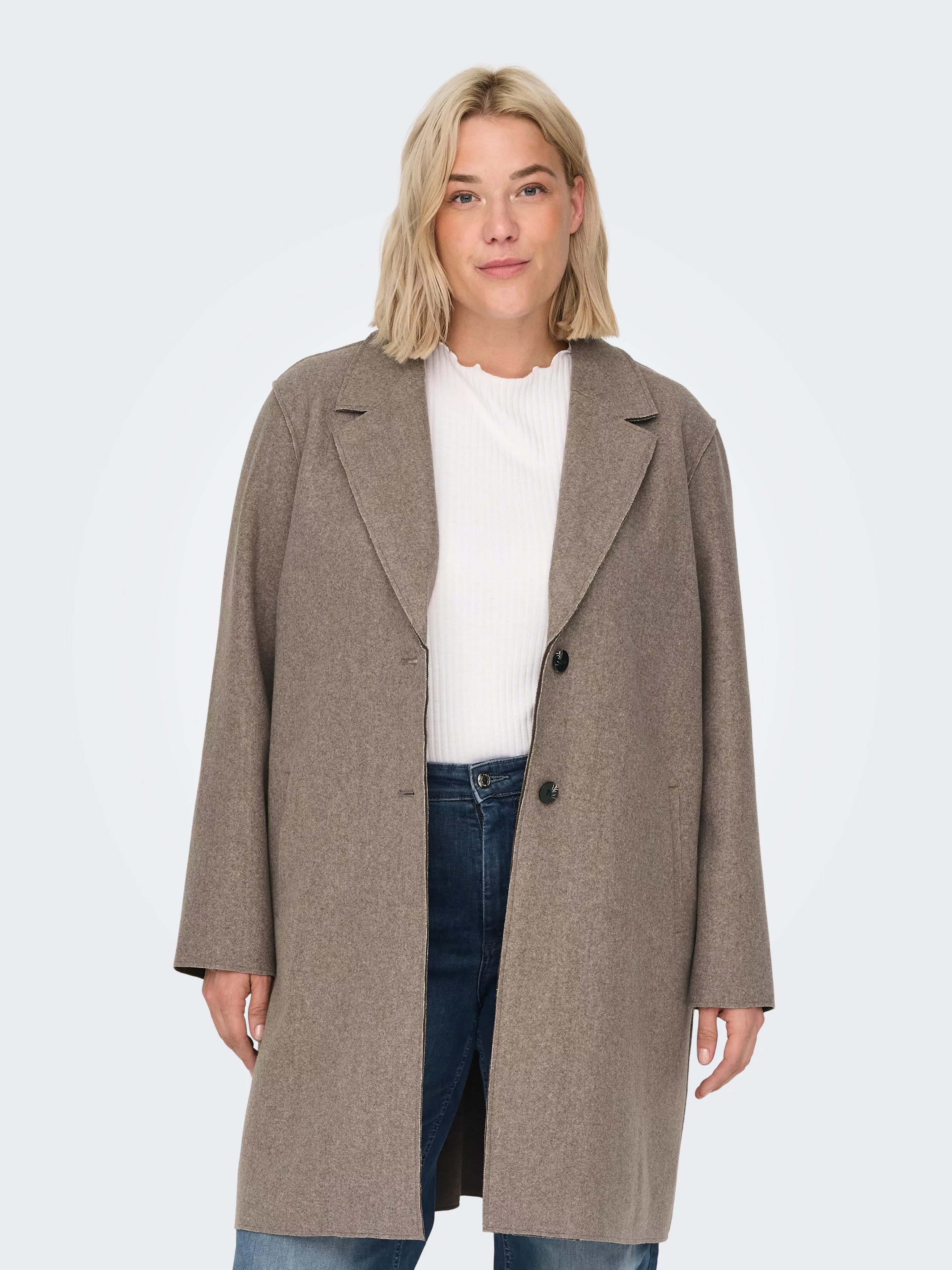 ONLY CARMAKOMA Kurzmantel "CARNEW CARRIE BONDED COAT CC OTW" günstig online kaufen