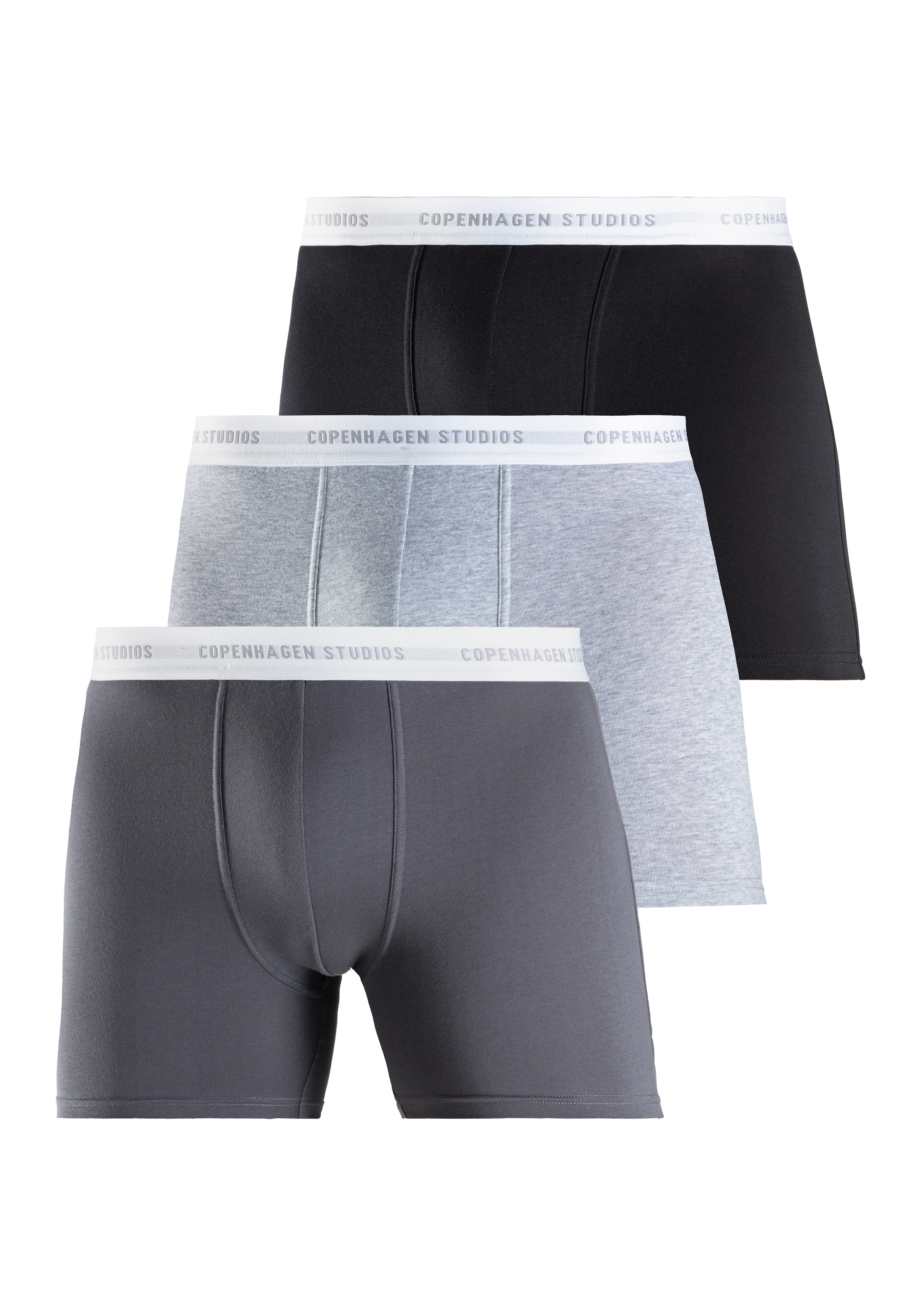 Copenhagen Studios Langer Boxer "Boxershorts für Herren", (Packung, 3 St., günstig online kaufen