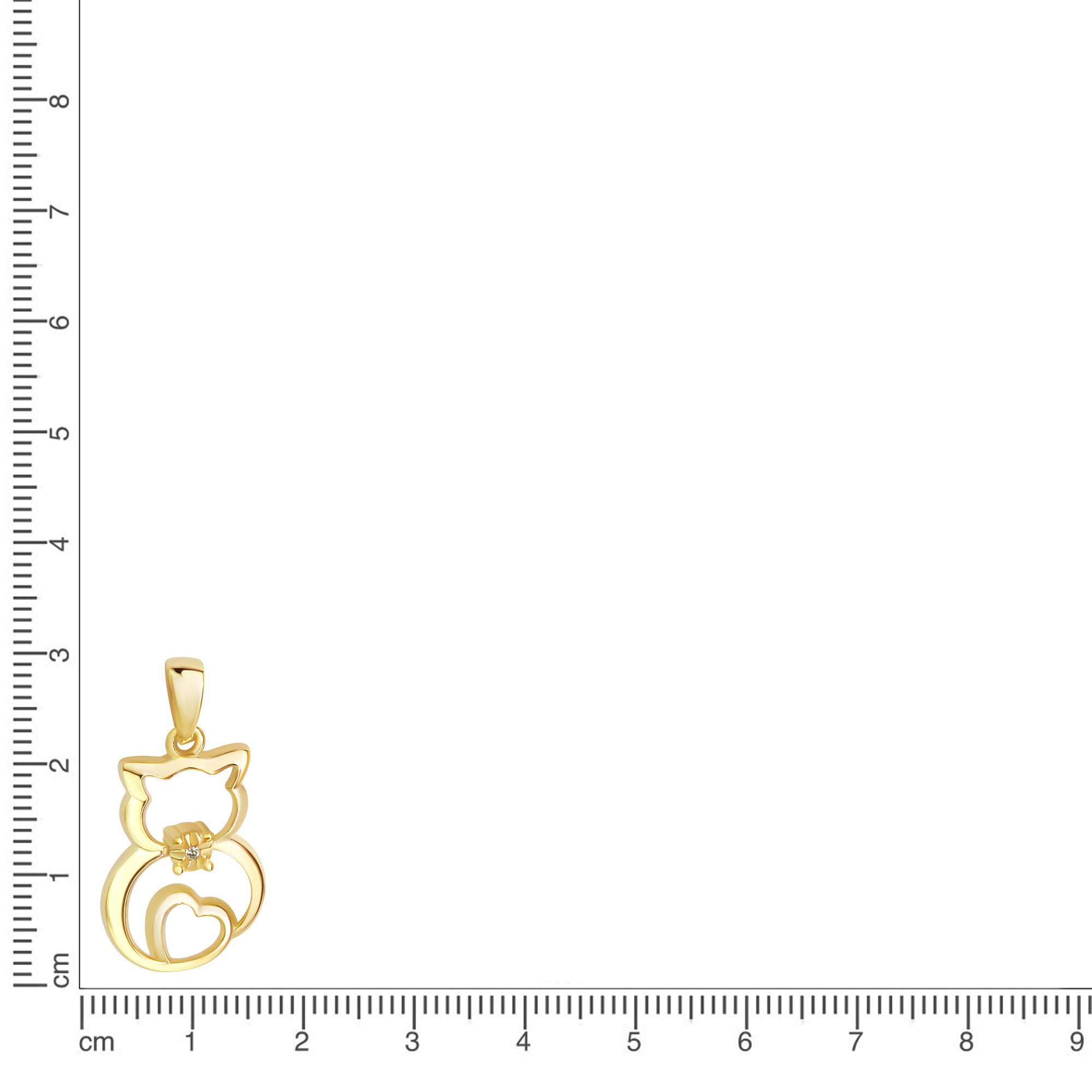 Vivance Kettenanhänger 925/- Sterling Silber vergoldet günstig online kaufen