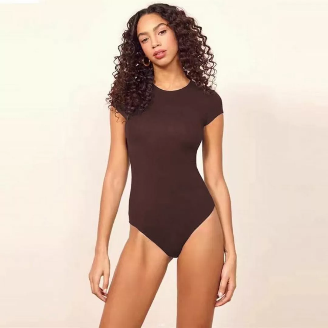 RUZU UG Bodykleid Sexy enger Damen-Jumpsuit mit Rundhalsausschnitt günstig online kaufen