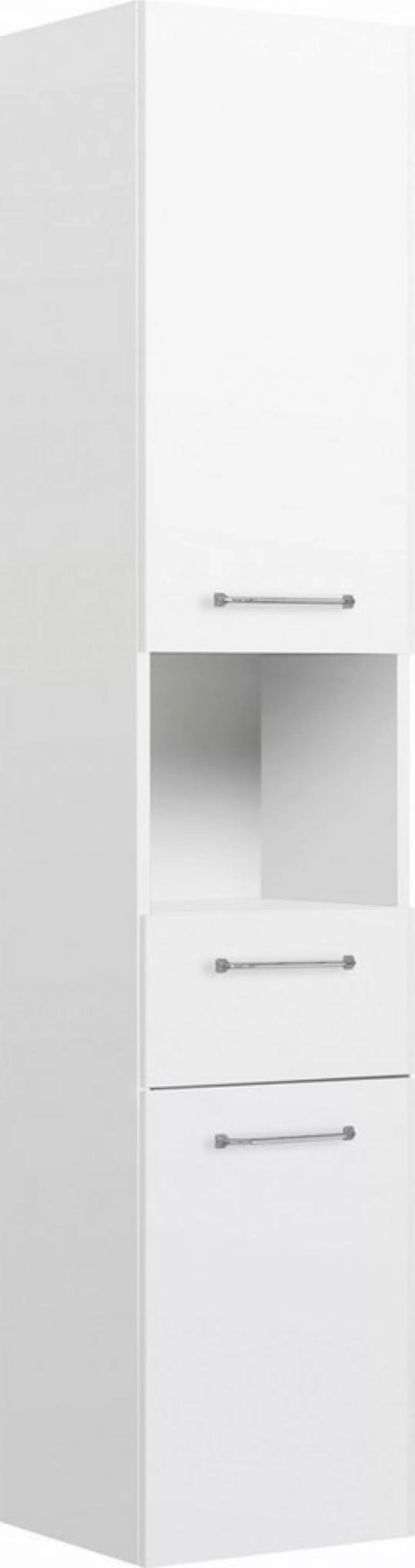 Saphir Hochschrank Quickset Badschrank 35 cm breit, 2 Türen, 1 Nische, 1 Sc günstig online kaufen