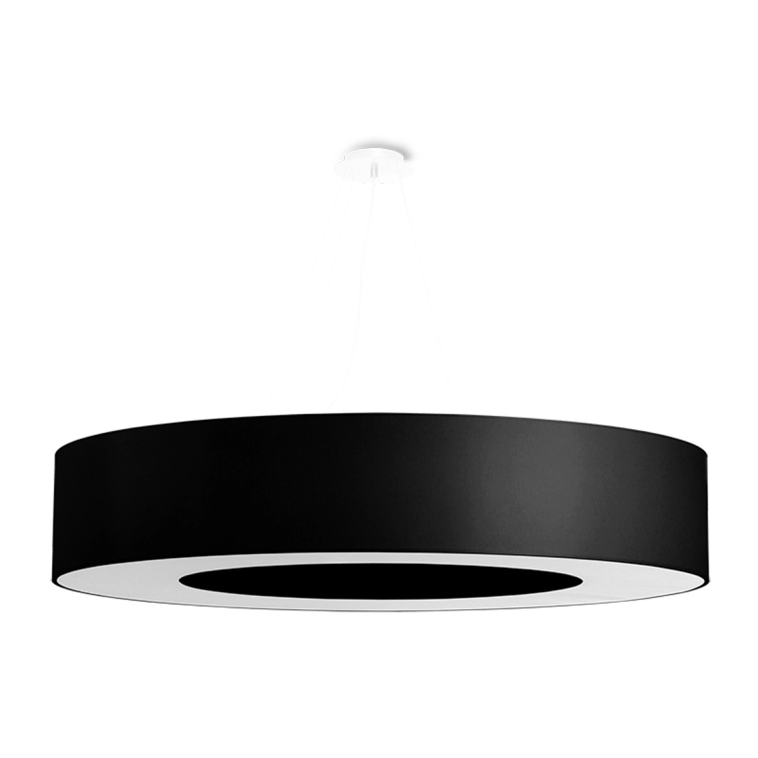 Sollux Lighting Kronleuchter SATURNO 90 Schwarz günstig online kaufen