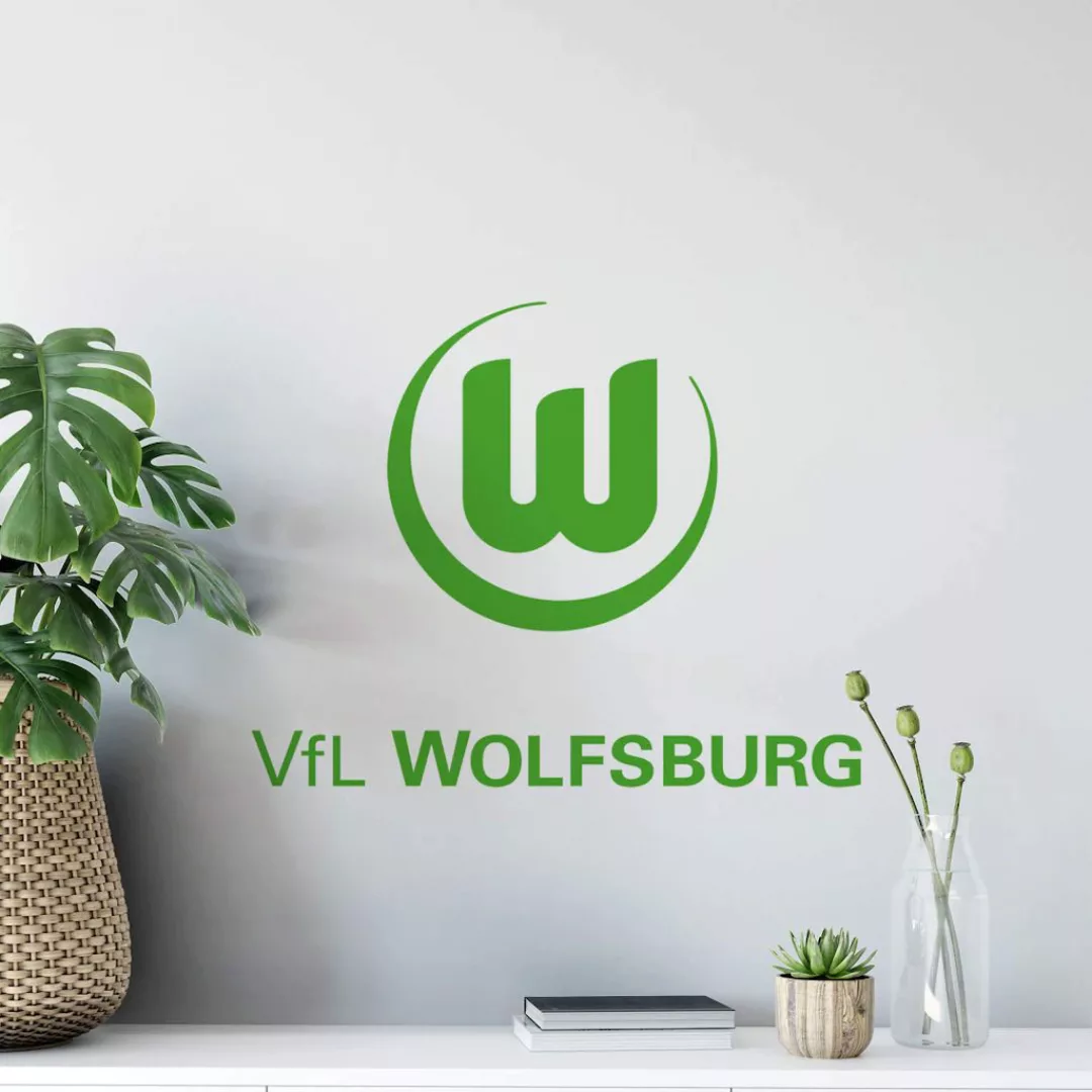 Wall-Art Wandtattoo "Fußball VfL Wolfsburg Logo", selbstklebend, entfernbar günstig online kaufen