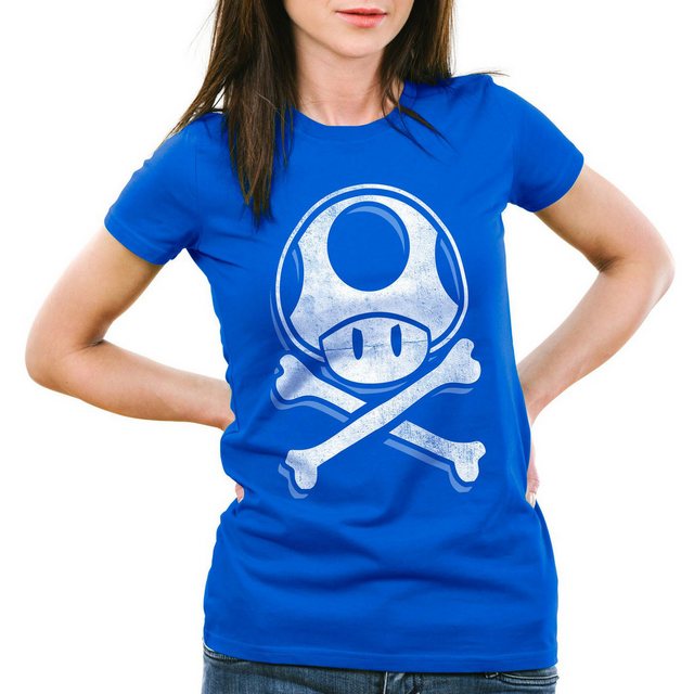 style3 T-Shirt Toadskull mario totenkopf videospiel konsole super world swi günstig online kaufen