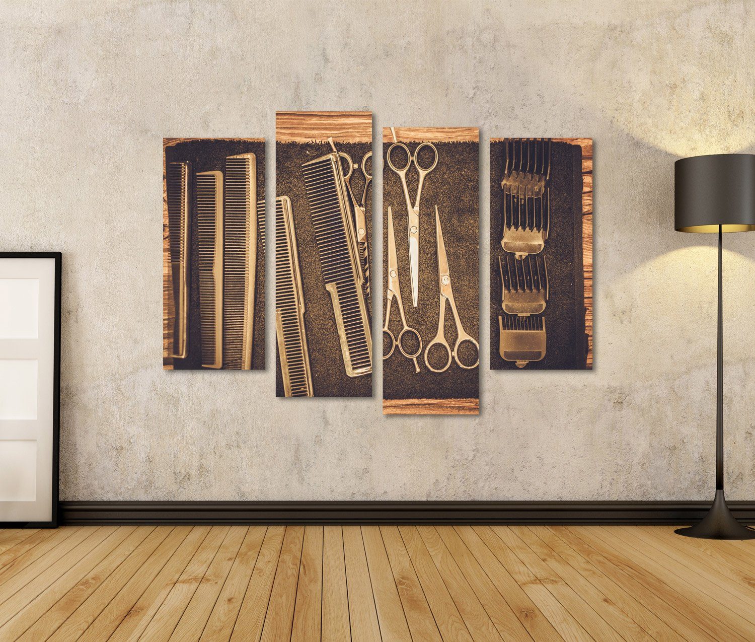 islandburner Leinwandbild Bild auf Leinwand Hairstylist günstig online kaufen