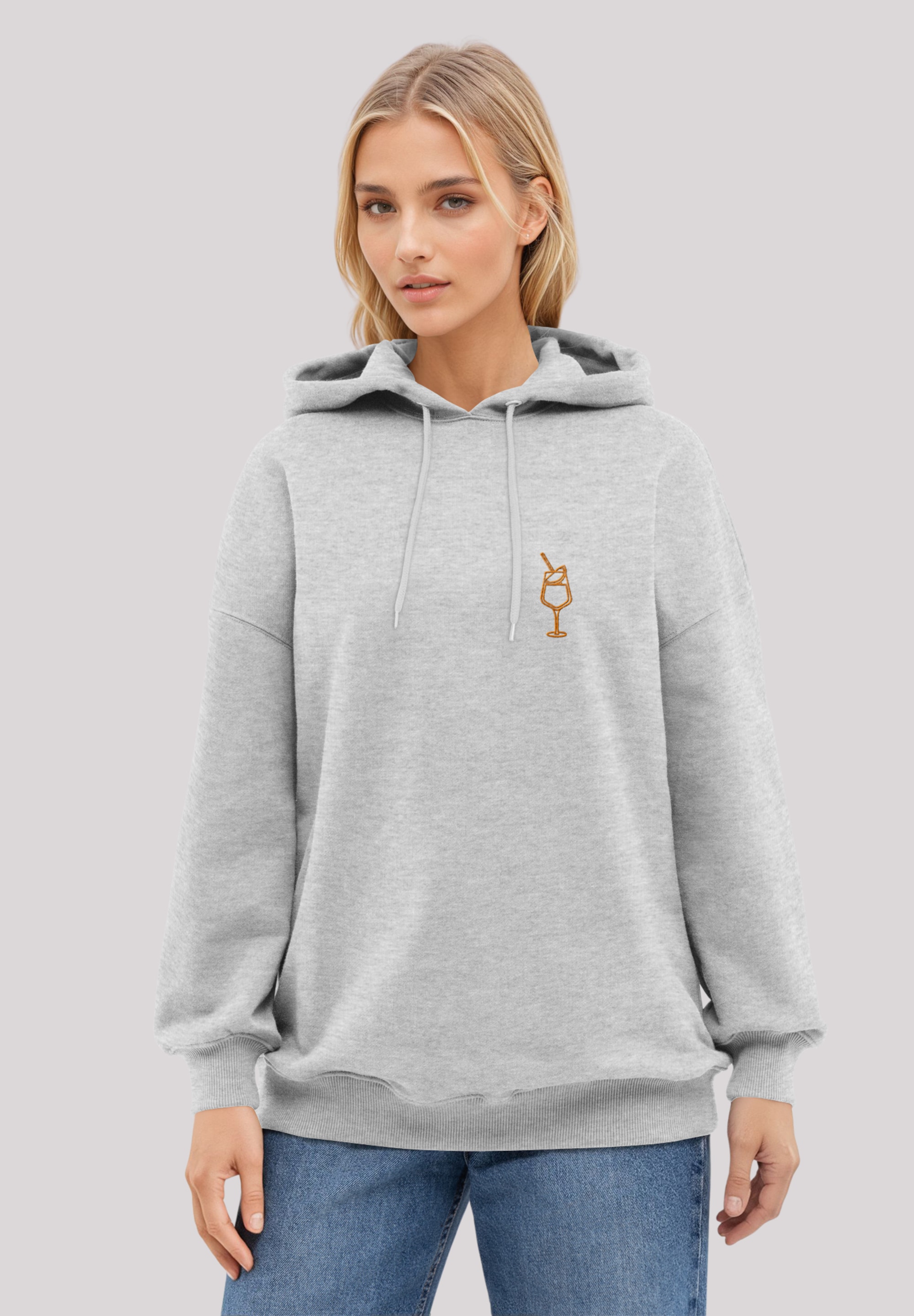 F4NT4STIC Kapuzenpullover "Orange Spritz Bestickt", Premium Qualität günstig online kaufen
