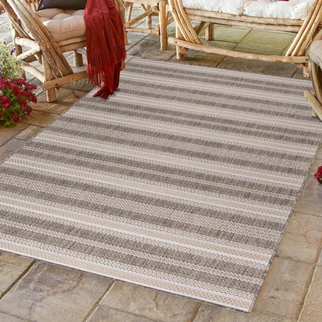 Ayyildiz Teppiche Outdoorteppich »SUNNY 4411«, rechteckig, 5 mm Höhe, Pfleg günstig online kaufen