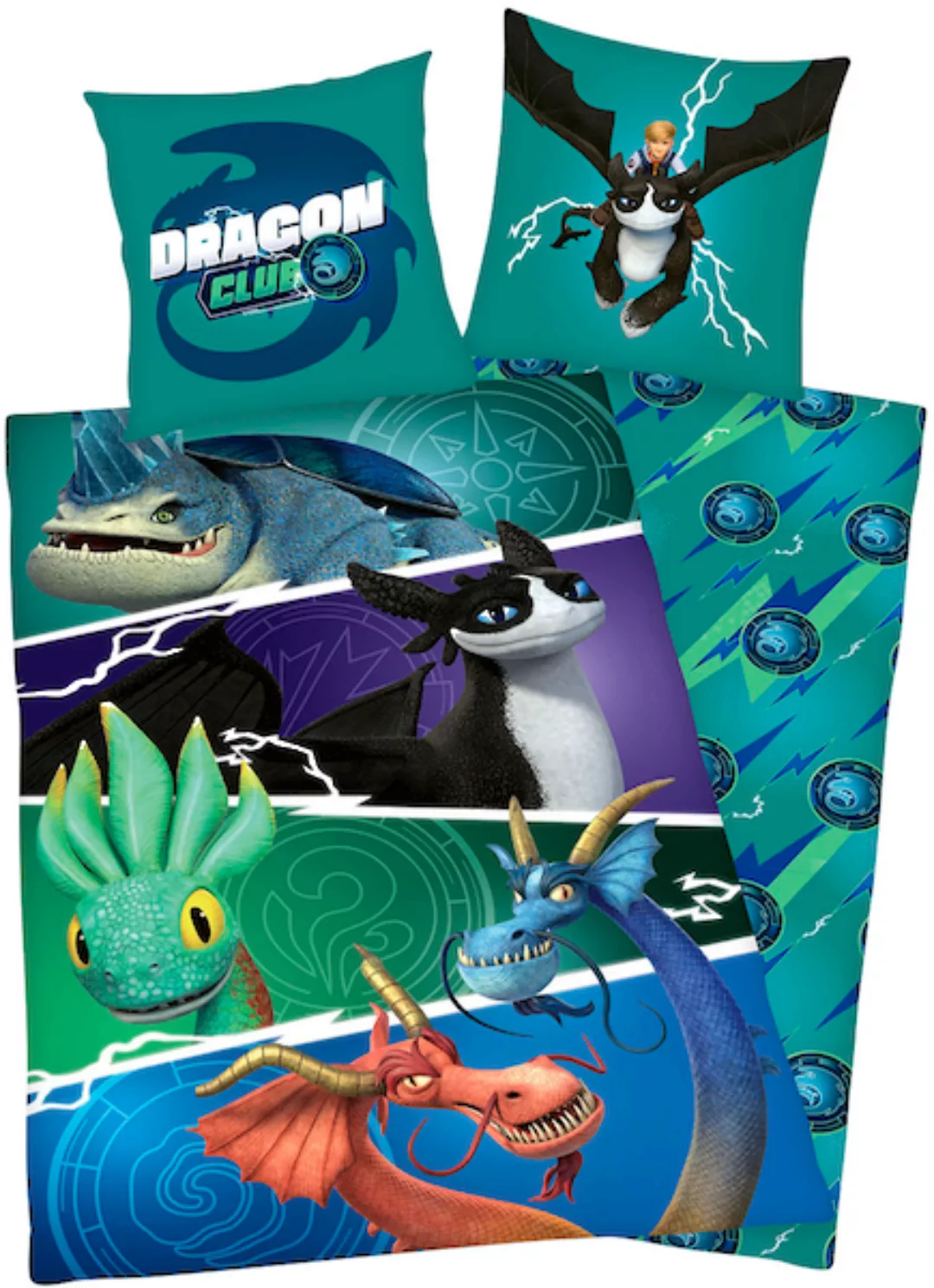 Kinderbettwäsche »Dragons«, (2 tlg.) günstig online kaufen