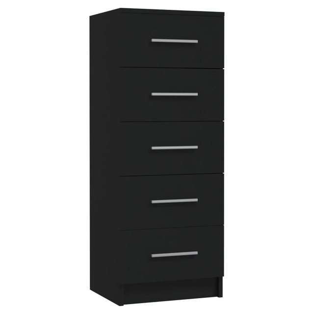 vidaXL Fächerschrank Schubladenkommode Schwarz 41x35x106 cm Holzwerkstoff ( günstig online kaufen