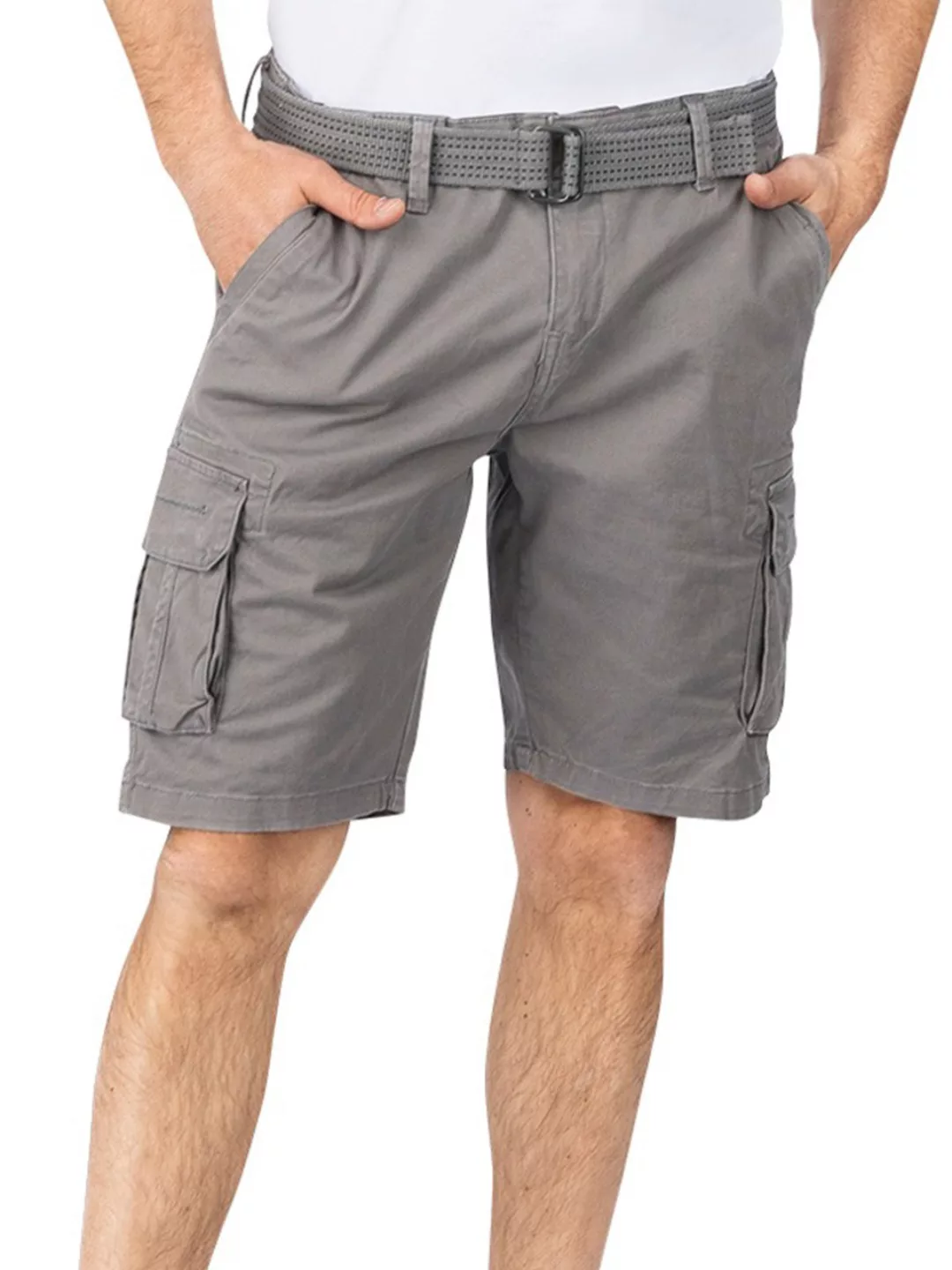 riverso Cargo Shorts Herren mit Gürtel Regular Fit RIVJoko günstig online kaufen