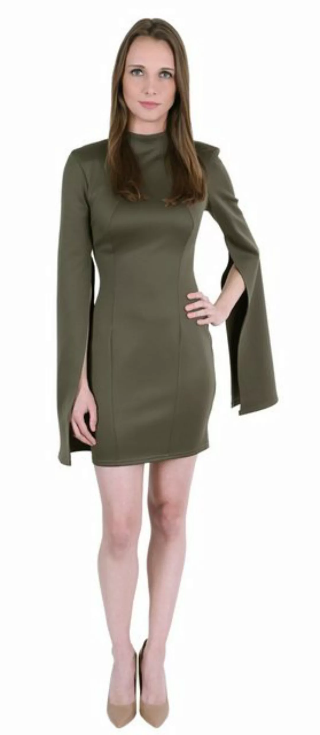 Sarcia.eu Minikleid Khaki-Kleid mit durchgeschnittenen Ärmel John Zack L günstig online kaufen