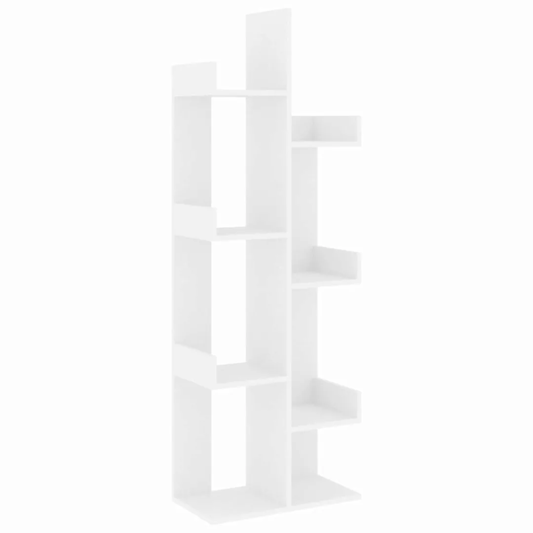 Bücherregal Weiß 48x25,5x140 Cm Spanplatte günstig online kaufen