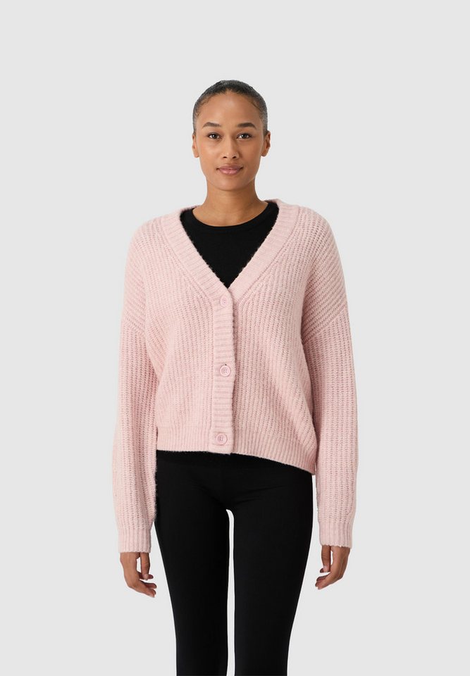 Les Lunes Strickjacke Margoot Kuschelig warmer Rippenstrick, V-Ausschnitt, günstig online kaufen