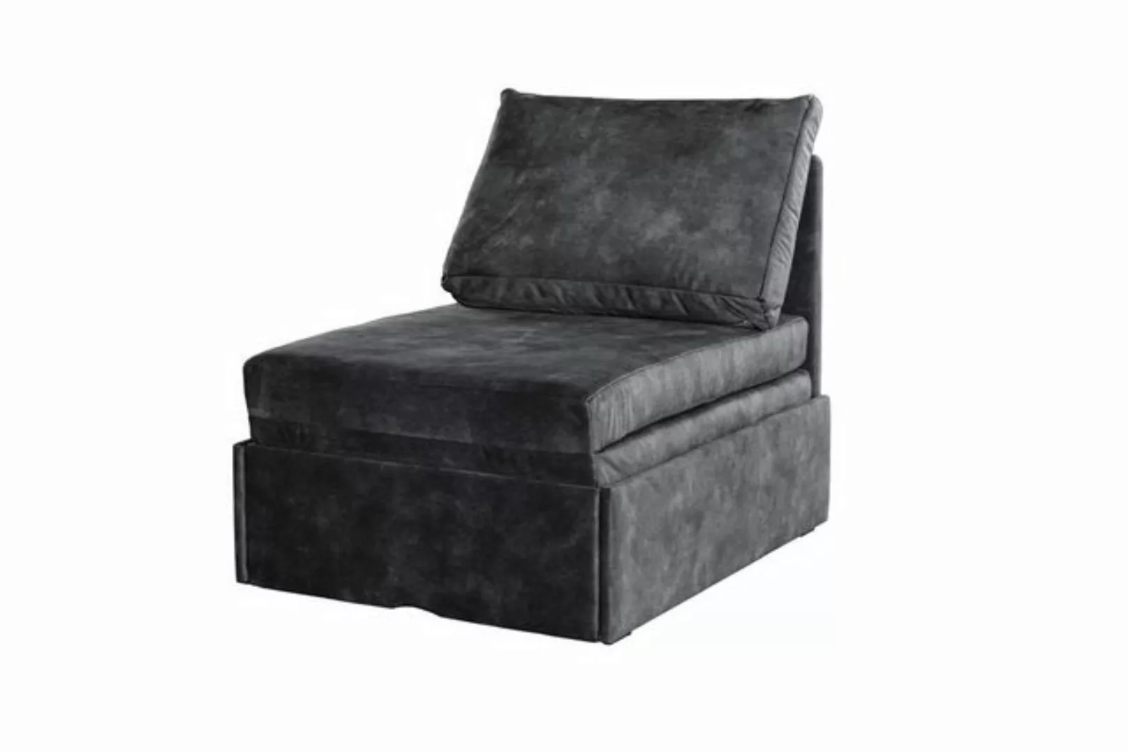 KAWOLA Schlafsofa DELLA, Sessel Schlafsessel Sofa Velvet versch. Farben günstig online kaufen