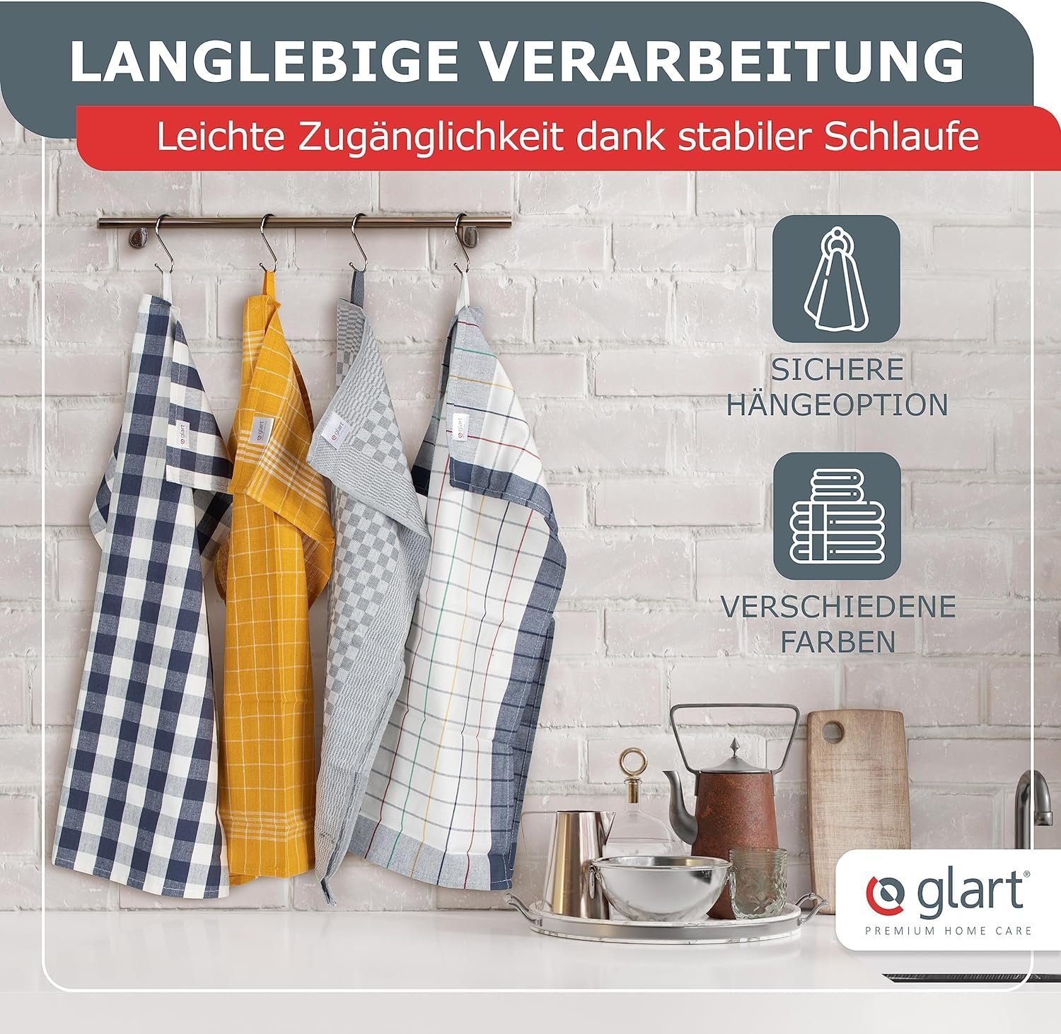 Glart Geschirrtuch 48KV1 5er Set Geschirrtücher günstig online kaufen