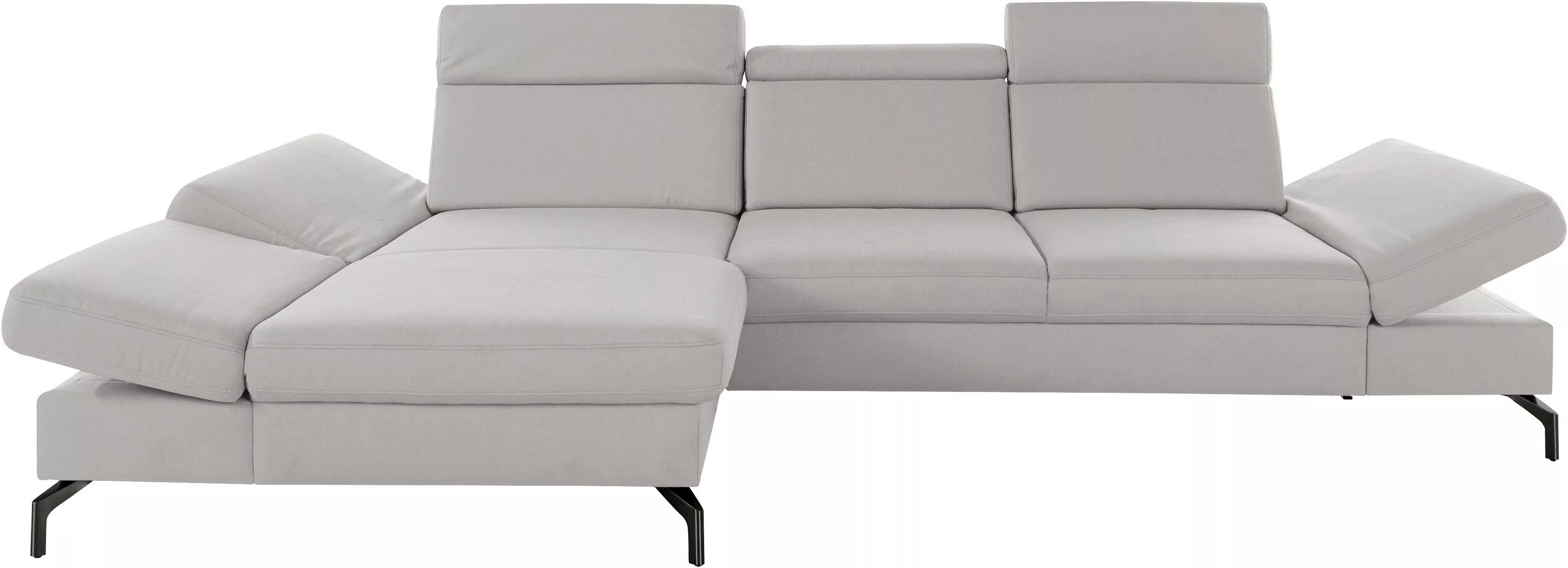sit&more Ecksofa »Brisbane L-Form«, Fußhöhe 15 cm, inklusive Sitztiefen-, A günstig online kaufen