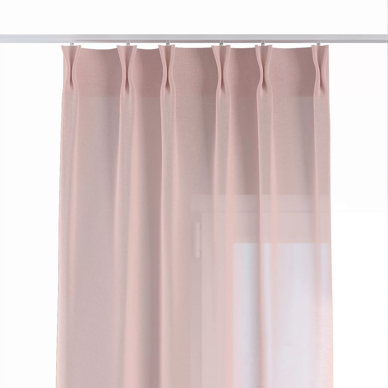 Vorhang mit flämischen 2-er Falten, rosa, Balance (143-81) günstig online kaufen