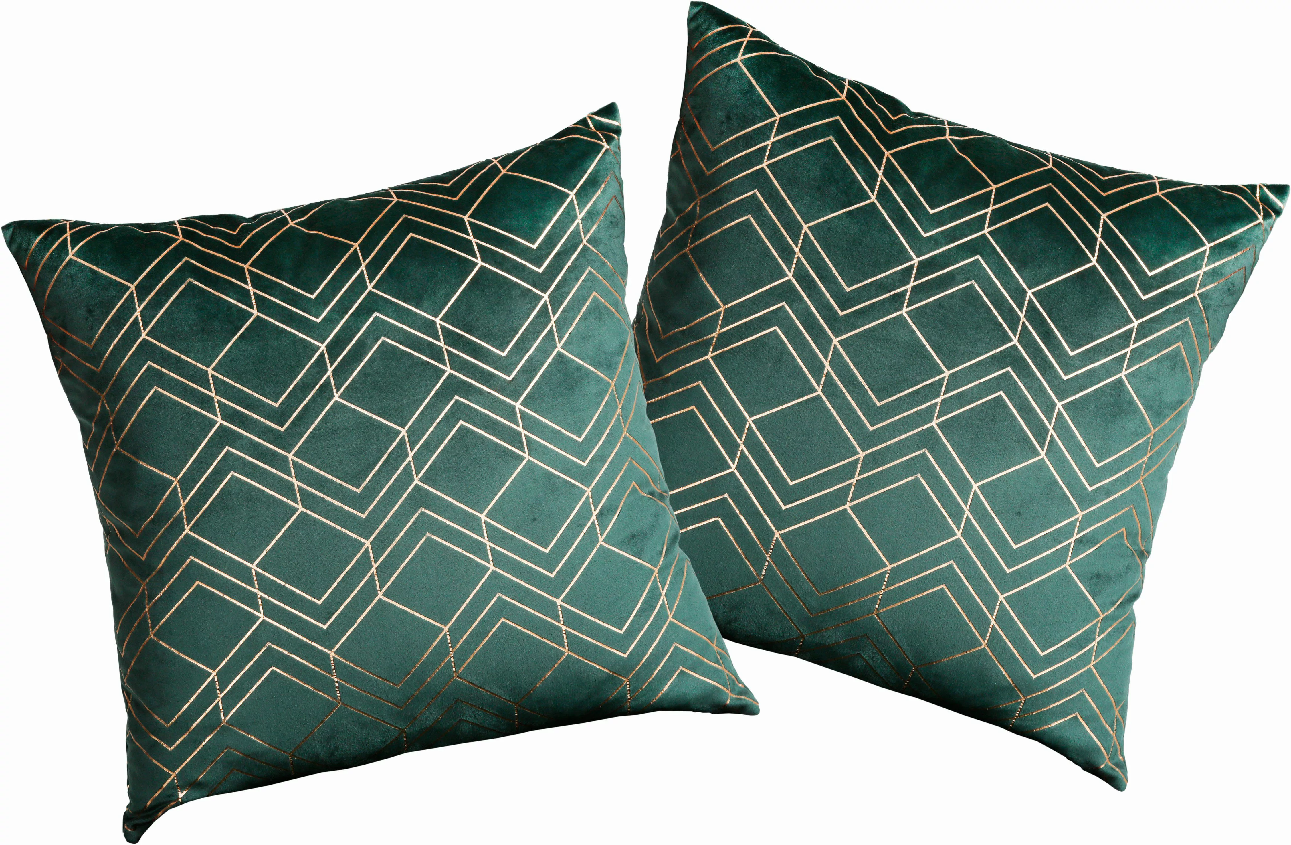 my home Dekokissen Velvet Foil, Kissenhüllen, günstig online kaufen