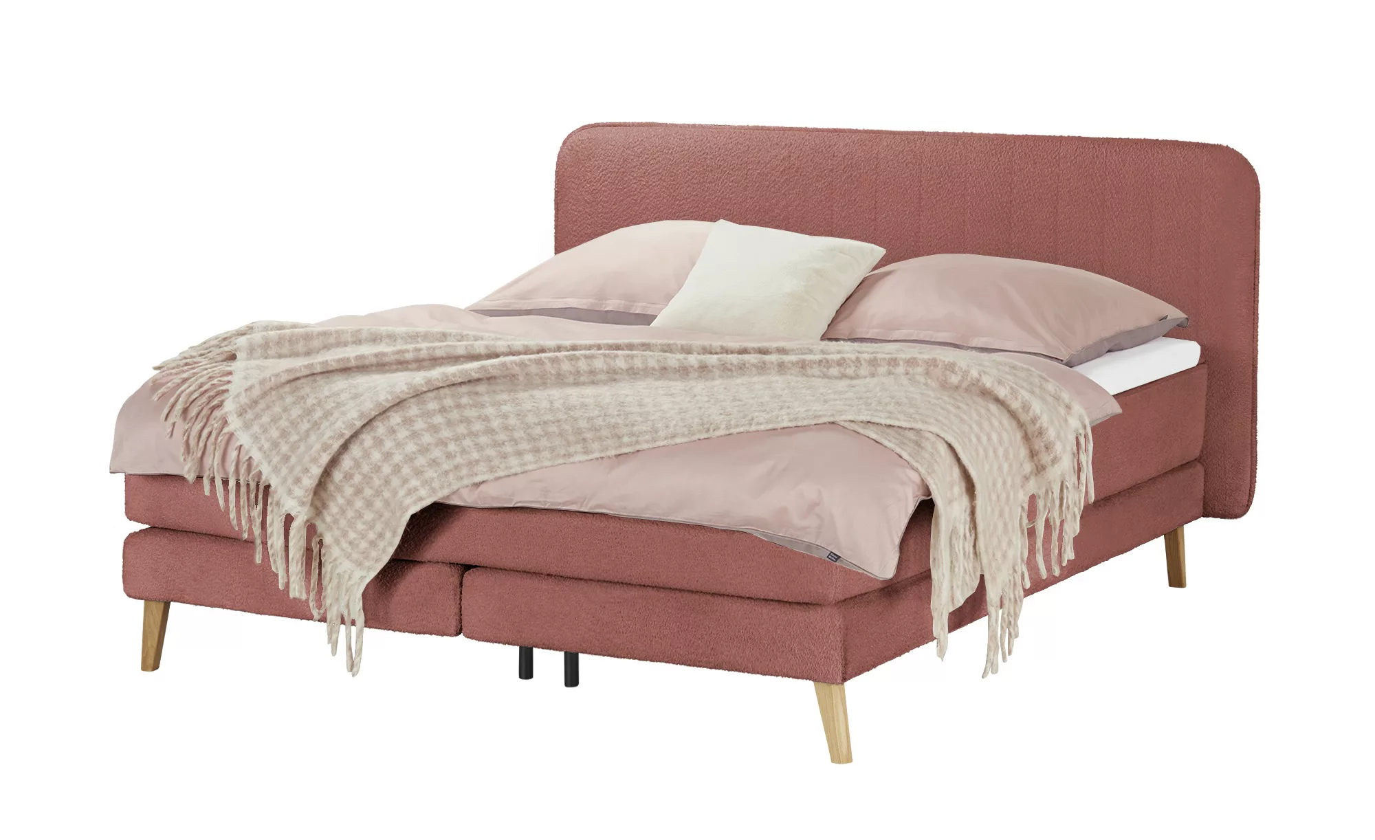 Boxspringbett  Stoke ¦ rot ¦ Maße (cm): B: 167 H: 111 Betten > Boxspringbet günstig online kaufen