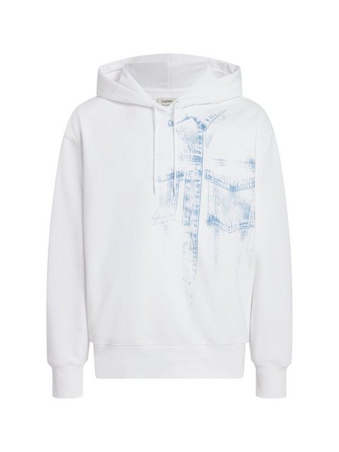 Esprit Sweatshirt Denim Not Denim Hoodie mit Indigo Print-Detail (1-tlg) günstig online kaufen
