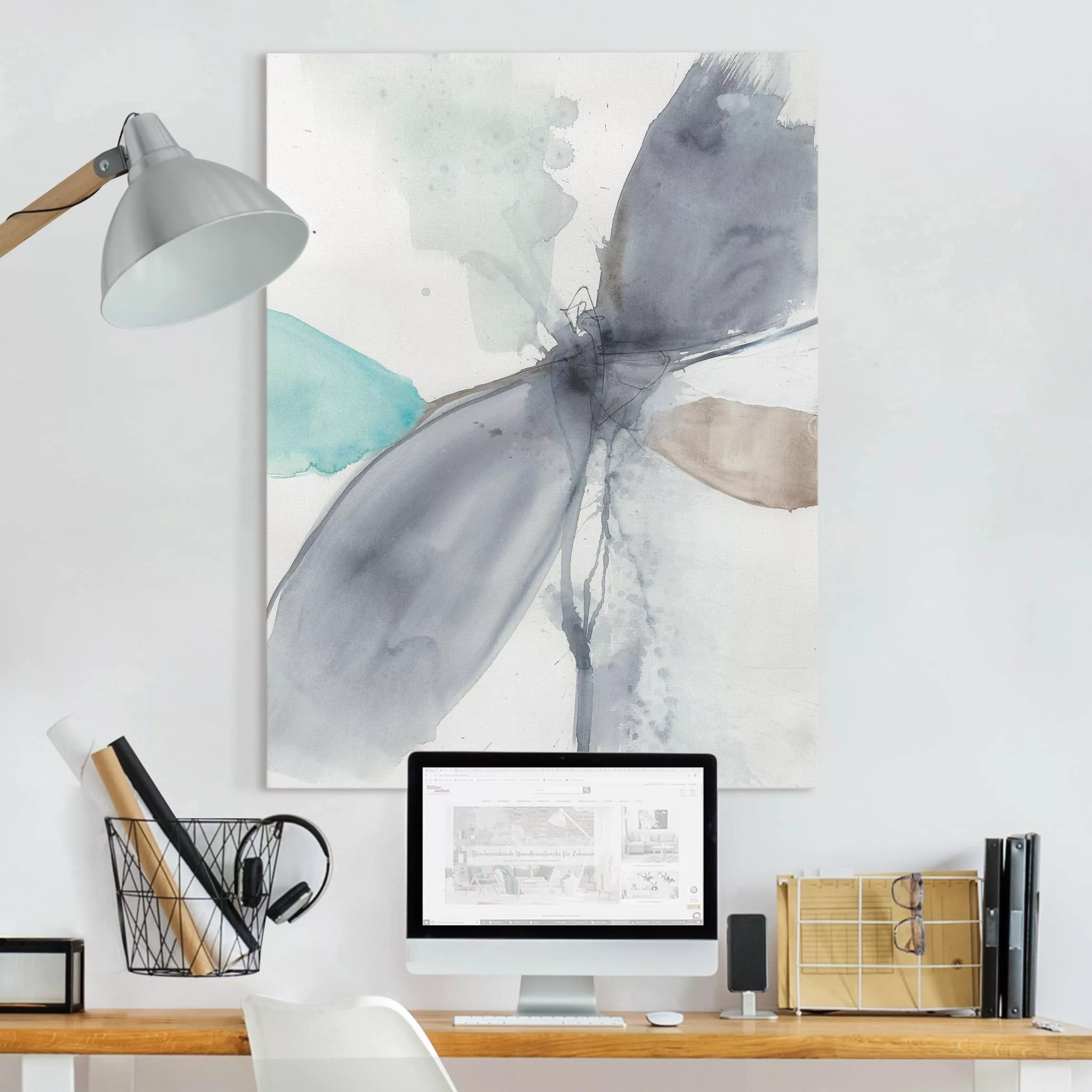 Leinwandbild Abstrakt - Hochformat Libellentanz I günstig online kaufen