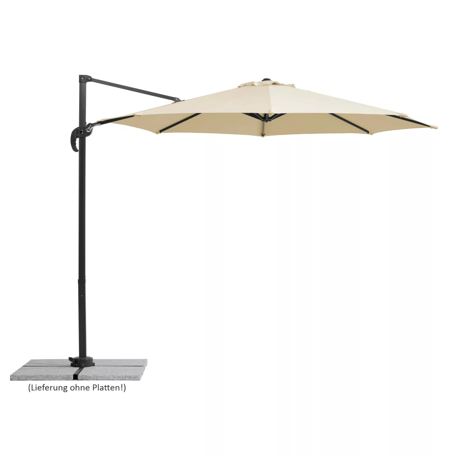 Schneider Ampelschirm Ø 300 cm Natur mit Dreh- & Neigungsfunktion günstig online kaufen