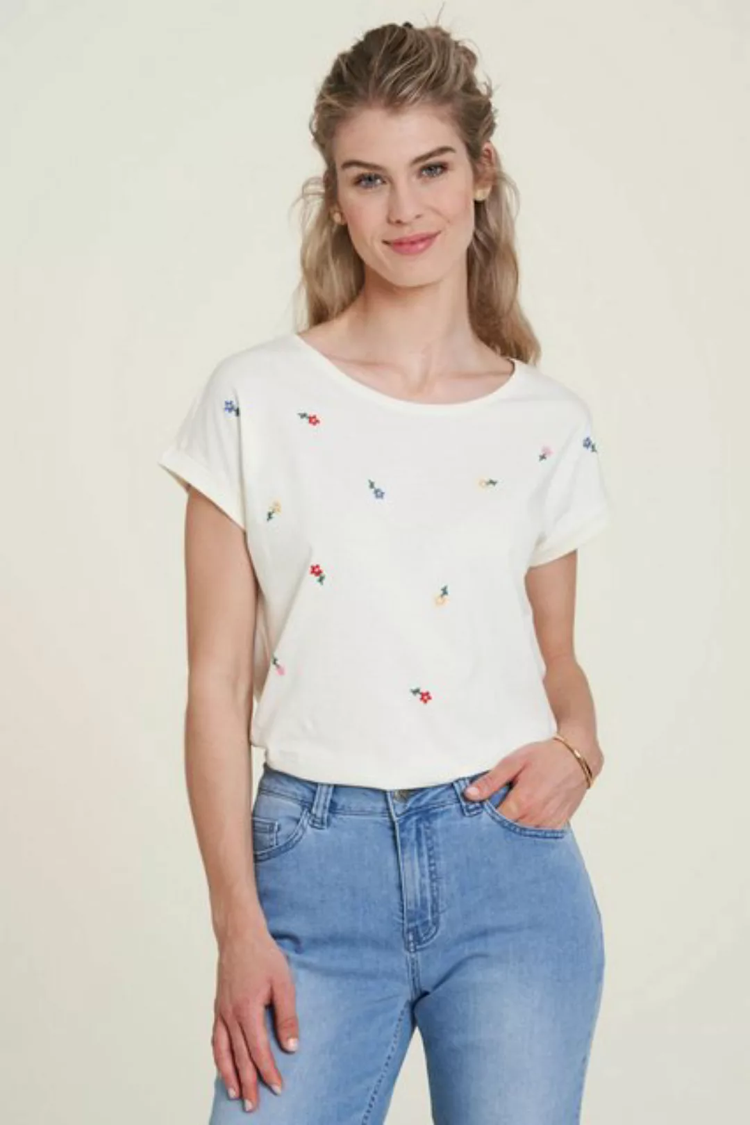 Tranquillo Kurzarmshirt Damen T-SHIRT AUS BIOBAUMWOLLE günstig online kaufen