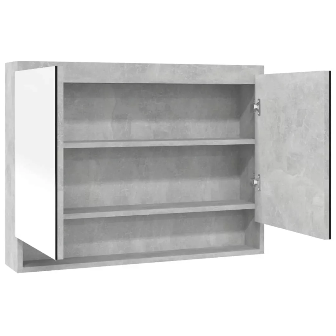 Bad-spiegelschrank 80x15x60 Cm Mdf Betongrau günstig online kaufen