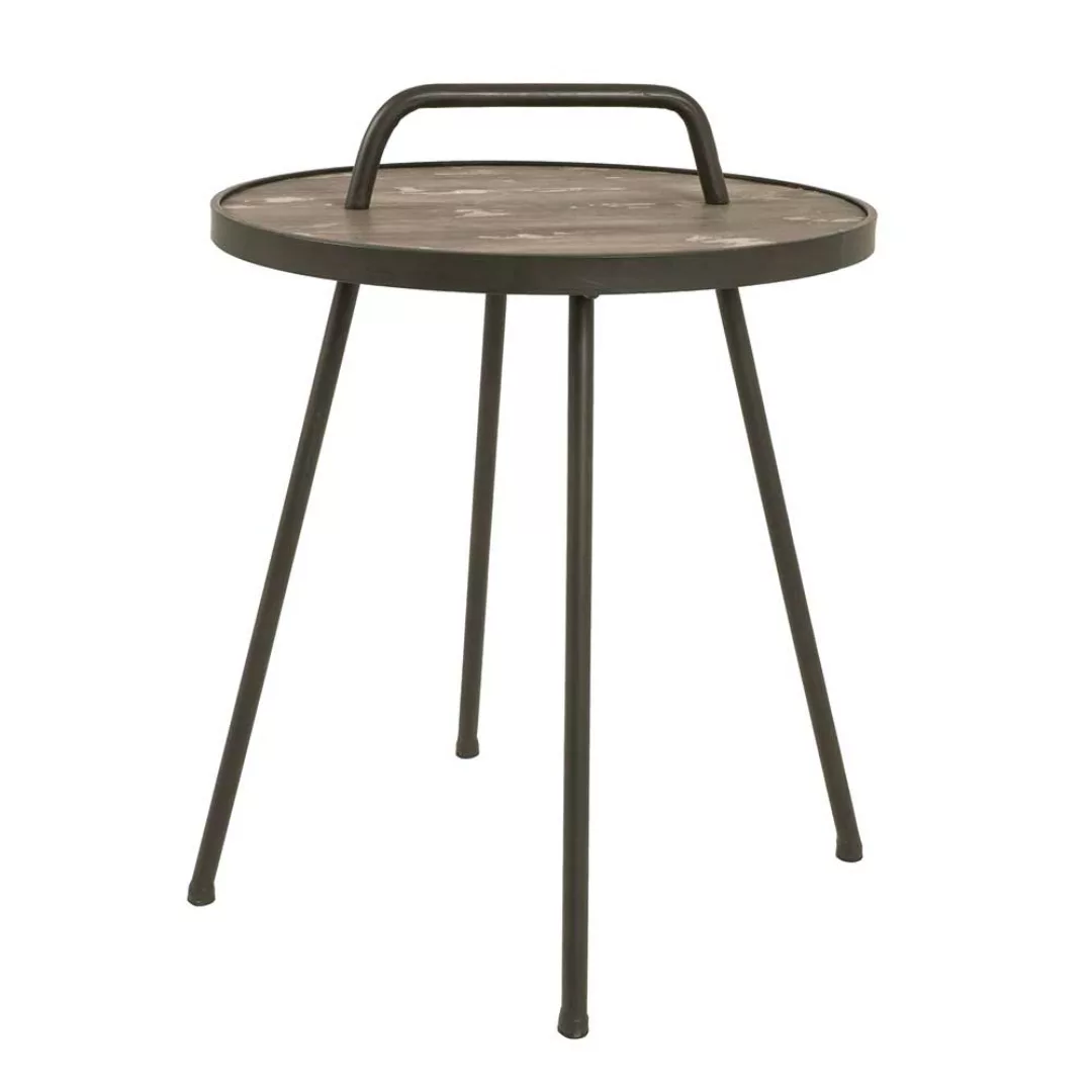 Runder Beistelltisch im Factory Chic Design 50 cm günstig online kaufen