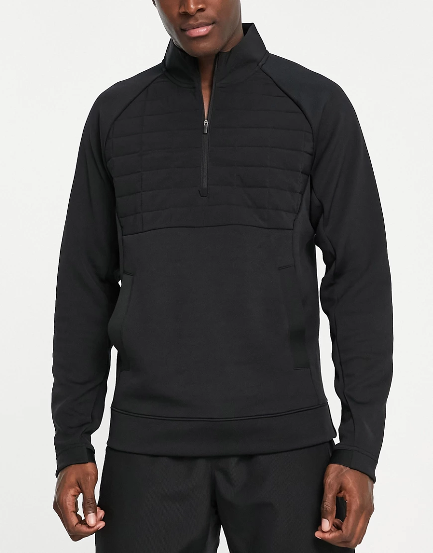 adidas Golf – Frostguard – Jacke mit kurzem Reißverschluss in Schwarz günstig online kaufen