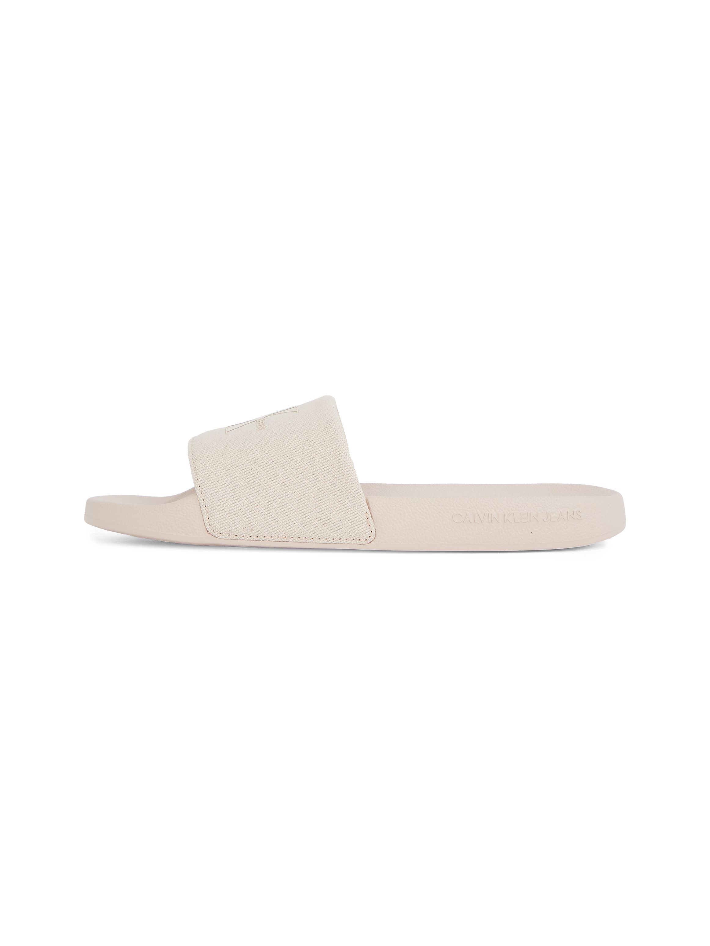 Calvin Klein Jeans Pantolette "SLIDE MONOGRAM WMNS", Poolslides, Schlappen, günstig online kaufen