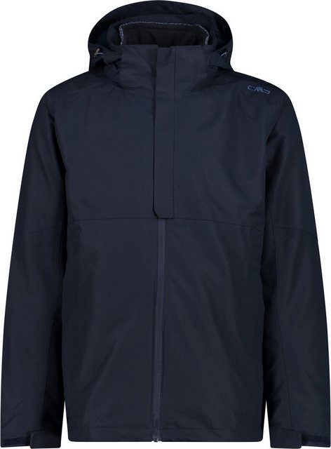 CMP Funktionsjacke MAN JACKET ZIP HOOD DETACHABLE INN.JACKET BLACK BLUE günstig online kaufen