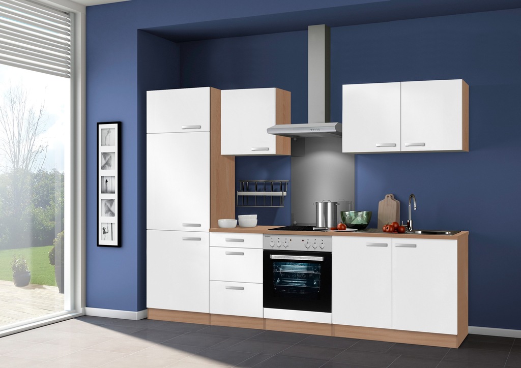 OPTIFIT Küchenzeile "Odense", mit E-Geräten, Breite 270 cm, mit 28 mm stark günstig online kaufen