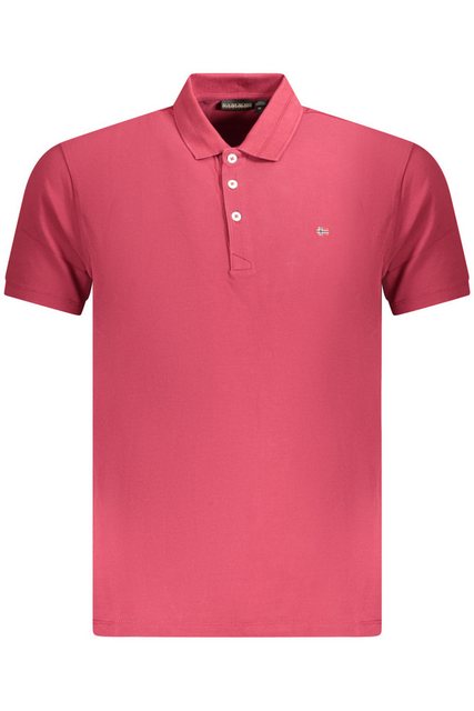 Napapijri Poloshirt Rotes Herren Poloshirt mit Stickerei - Regular Fit günstig online kaufen