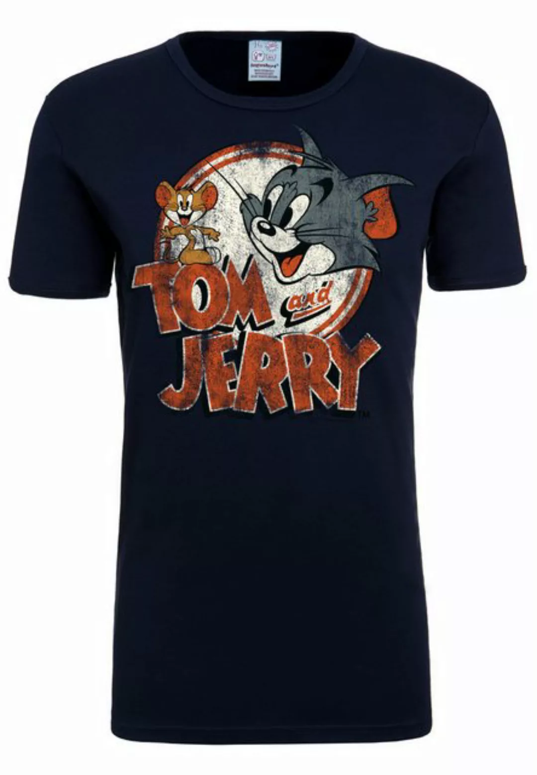 LOGOSHIRT T-Shirt Tom & Jerry-Logo mit lizenziertem Originaldesign günstig online kaufen