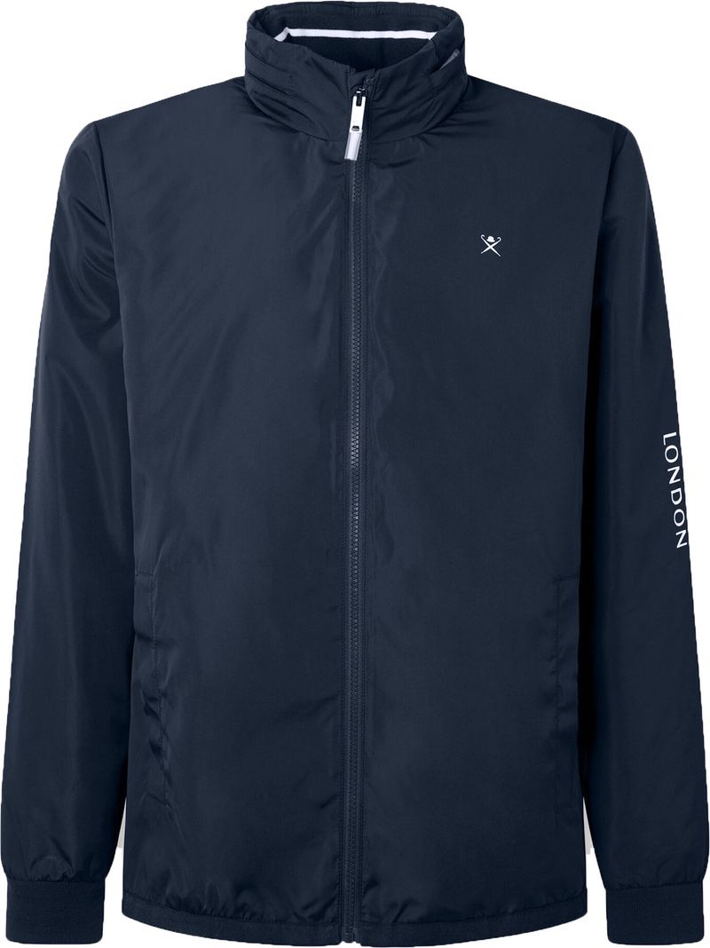 Hackett Windbreaker Jacke Logo Dunkelblau - Größe L günstig online kaufen