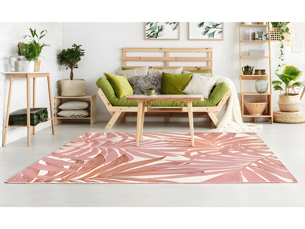 Teppich Indoor & Outdoor - 150 x 200 cm - Rosa - ROCETA günstig online kaufen