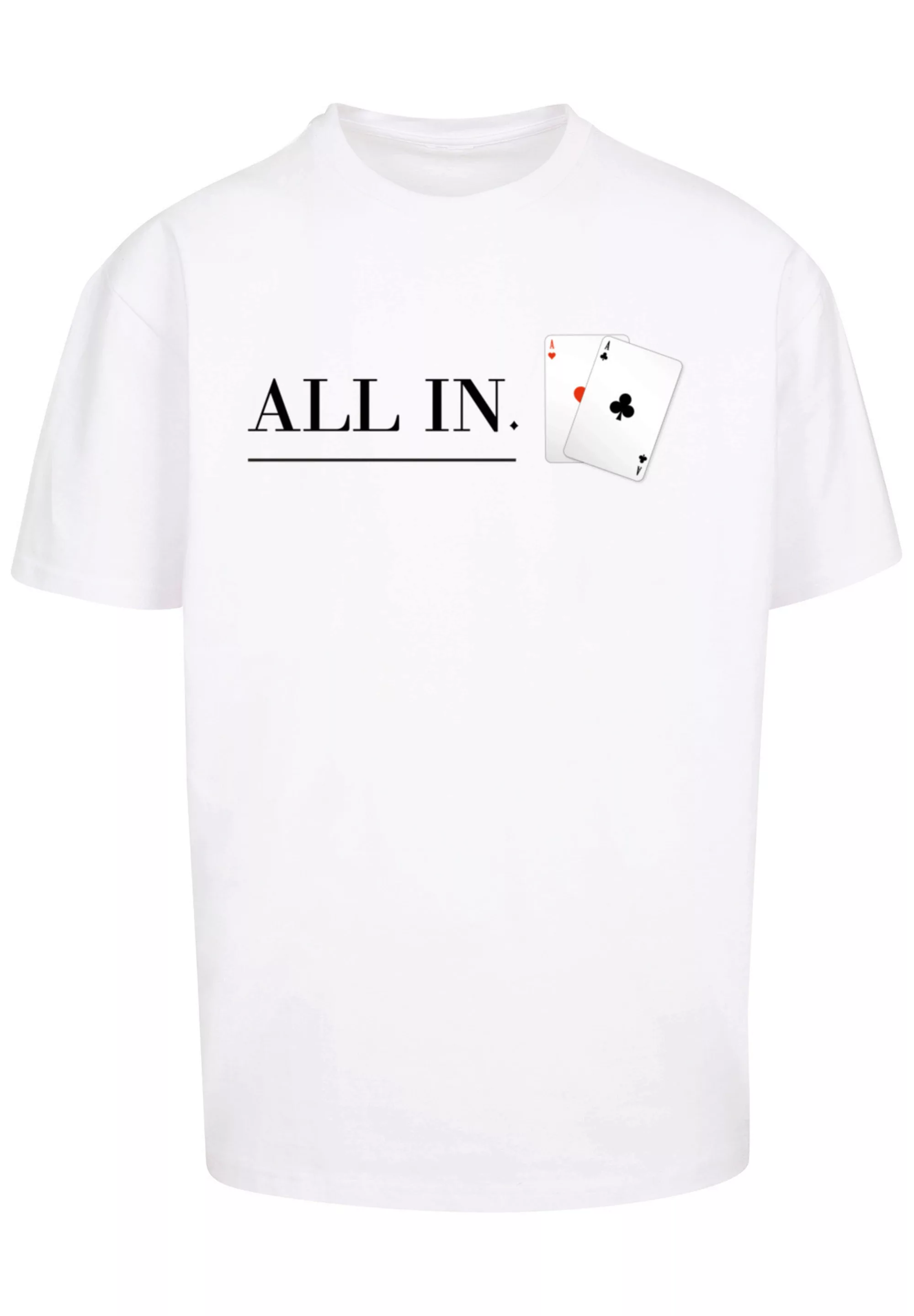 F4NT4STIC T-Shirt "Poker All In Karten", Print günstig online kaufen