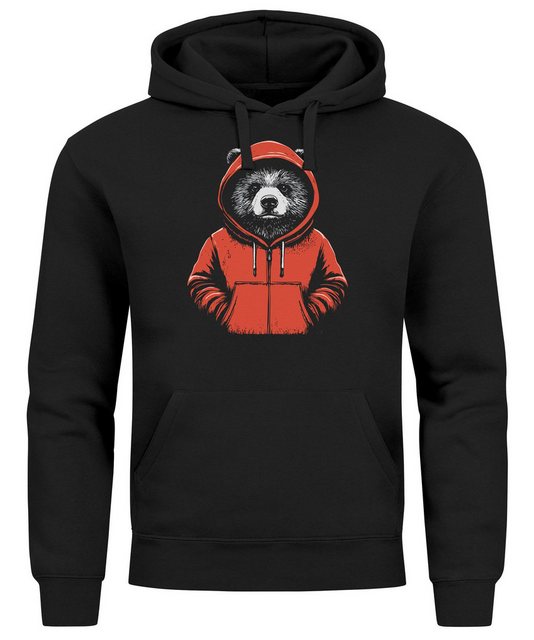 Neverless Hoodie Hoodie Herren Bär Bear Comic Gartoon Illustration Grafik M günstig online kaufen