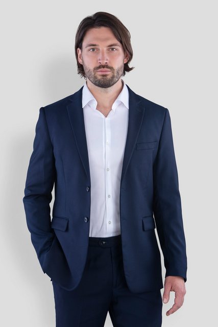 SANDER STELLAN Anzug Herren Business Anzug Hochzeitsanzug in Blau Slim Fit günstig online kaufen