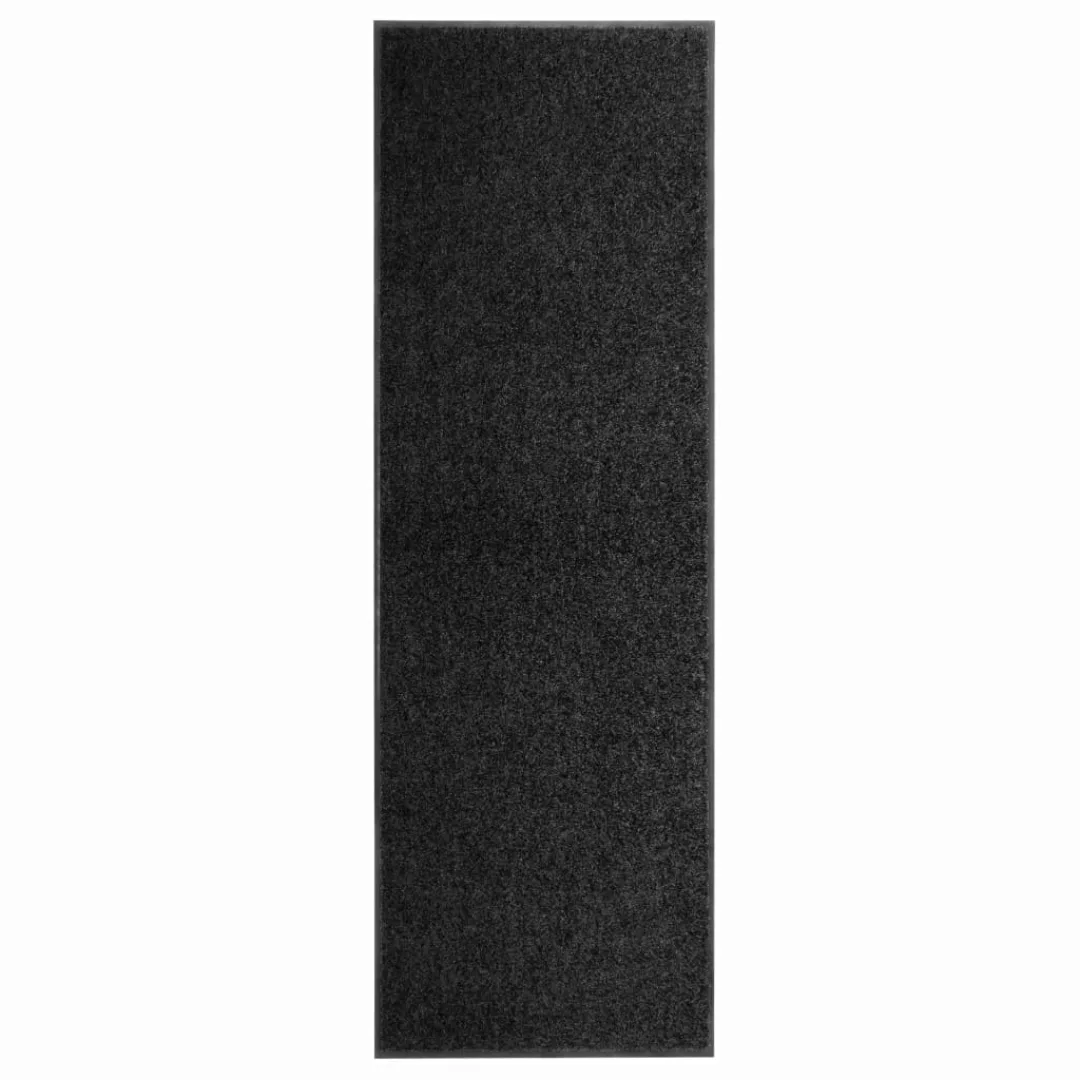 Fußmatte Waschbar Schwarz 60x180 Cm günstig online kaufen