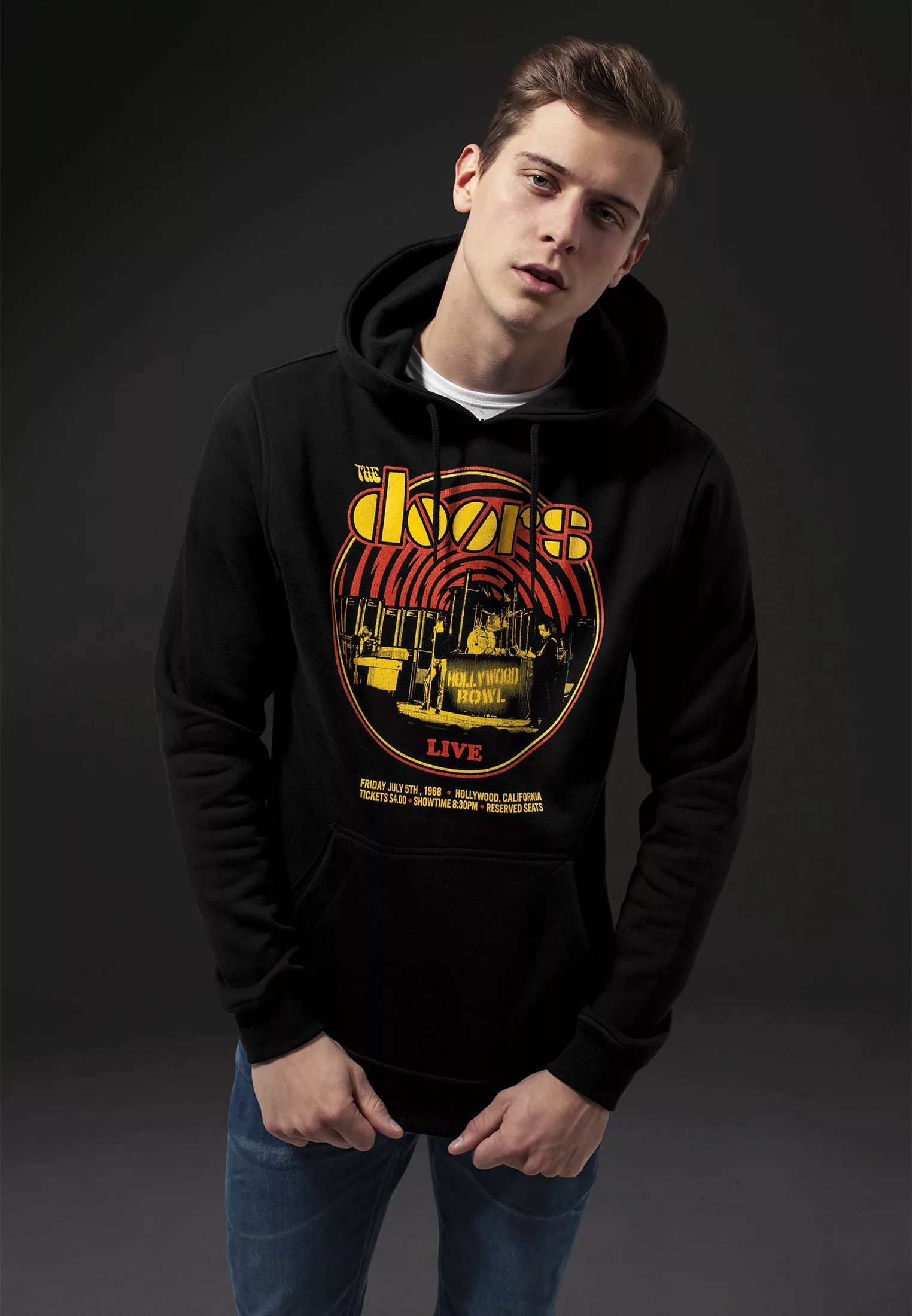 Merchcode Sweatshirt "Merchcode Herren The Doors Warp Hoody" günstig online kaufen