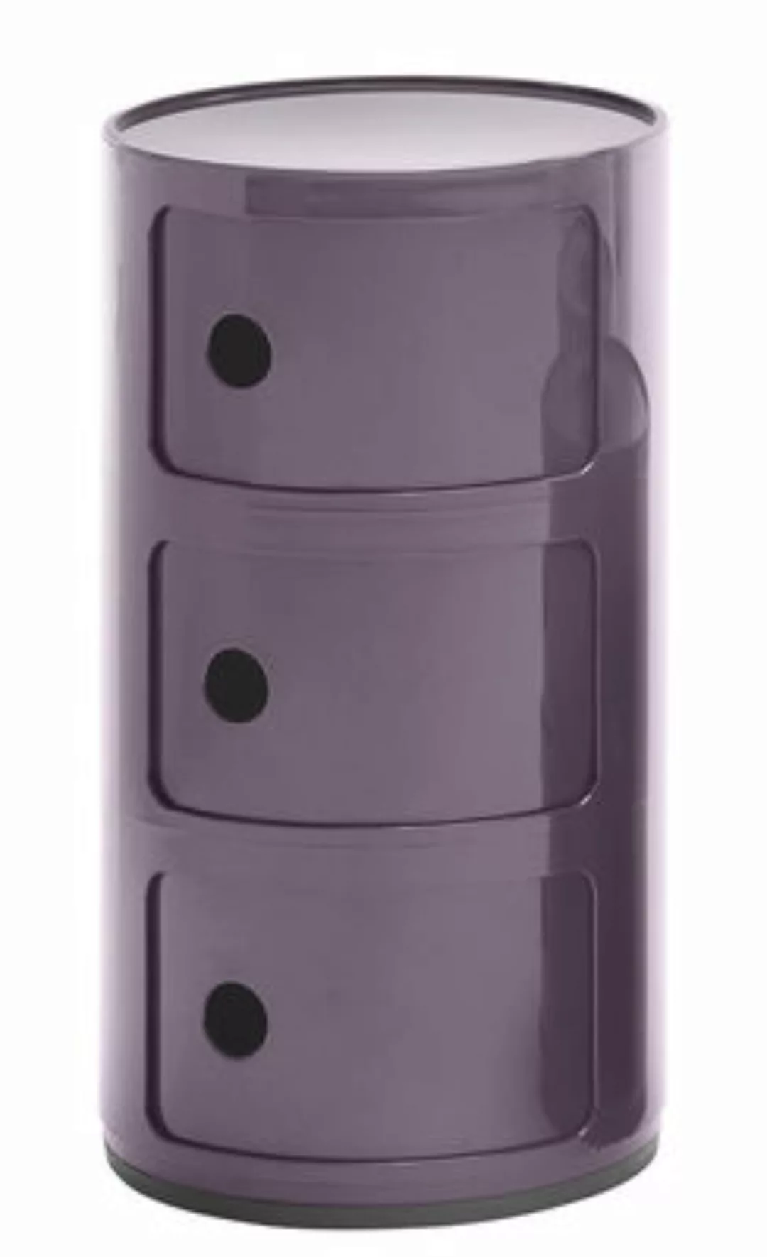 Ablage Componibili plastikmaterial violett / 3 Fächer - H 58 cm - Kartell - günstig online kaufen