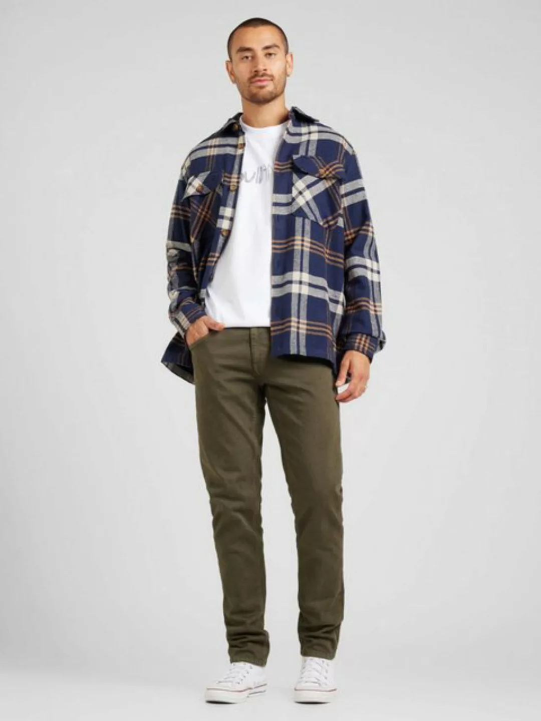 Jack & Jones Langarmhemd "JPRRAYMOND MELANGE CHECK LS OVERSHIRT SN" günstig online kaufen