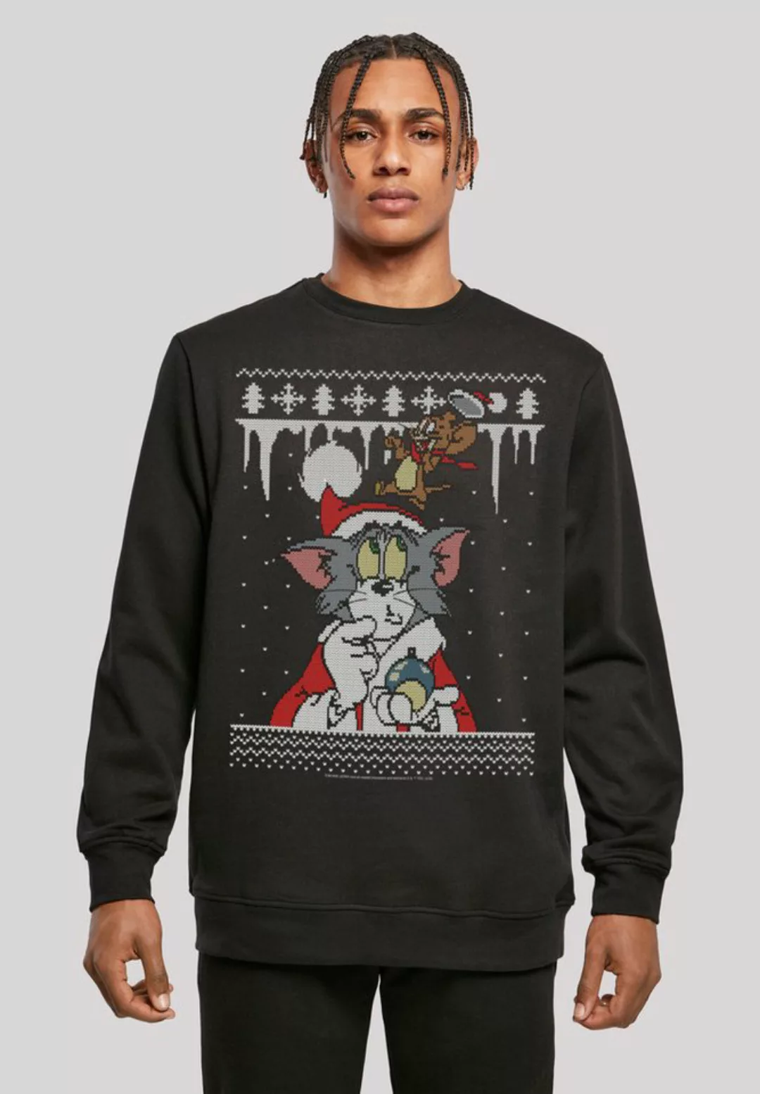 F4NT4STIC Kapuzenpullover Tom und Jerry Christmas Weihnachten Fair Isle Pri günstig online kaufen