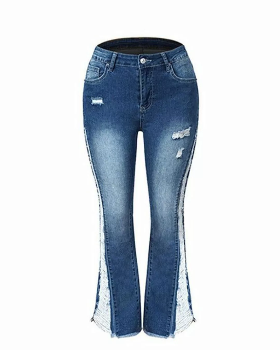 ZWY Umstandsjeans Damen Bootcut-Jeans Stretch Jeanshose Straight-Jeans Schl günstig online kaufen